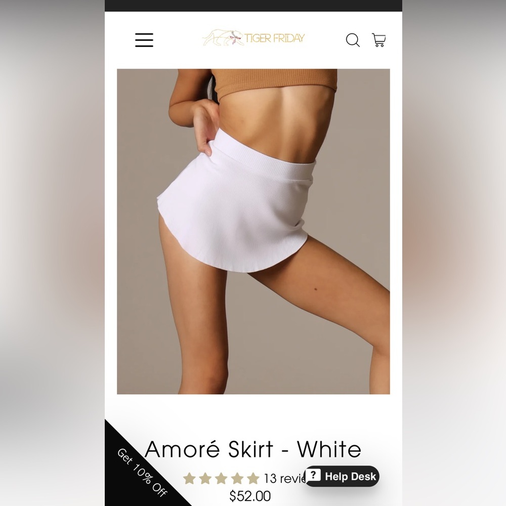 Tiger Friday Amoré skirt. Brand new. Dance